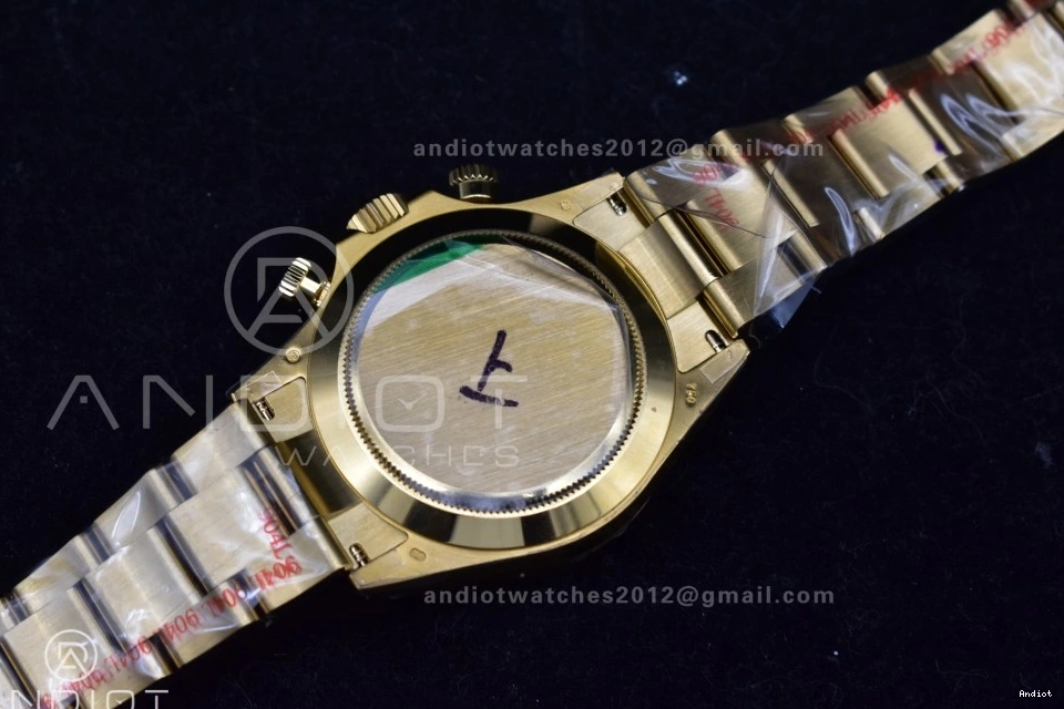 1:1 Bracelet QF Dial Edition 116508 Black Best Daytona on Diamonds YG V2 SH4130 1122